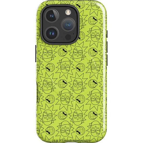 Adult Swim Rick and Morty Rick and Morty All Over Print iPhone 16 Pro Max Magsafe Impact Case